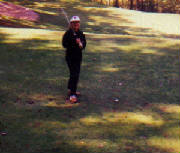 Author golfing in Tennessee